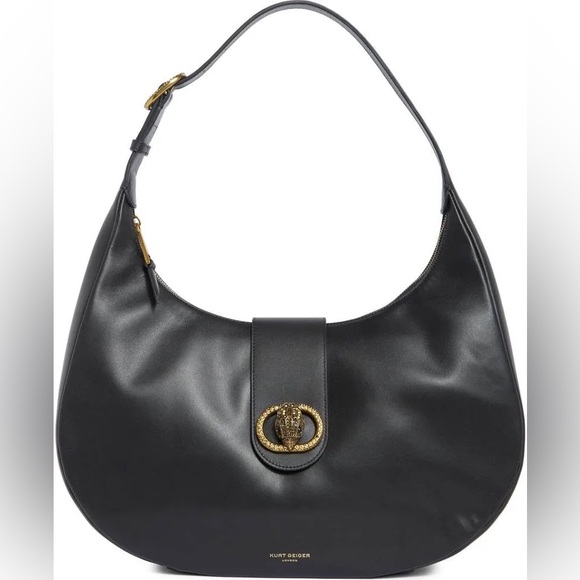 Kurt Geiger Handbags - ✨🛍️ NWT Kurt Geiger Black Leather Chelsea Hobo Bag